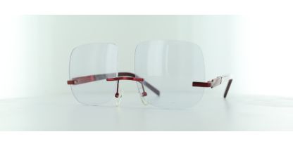 Rimless plastic eyeglasses on sale