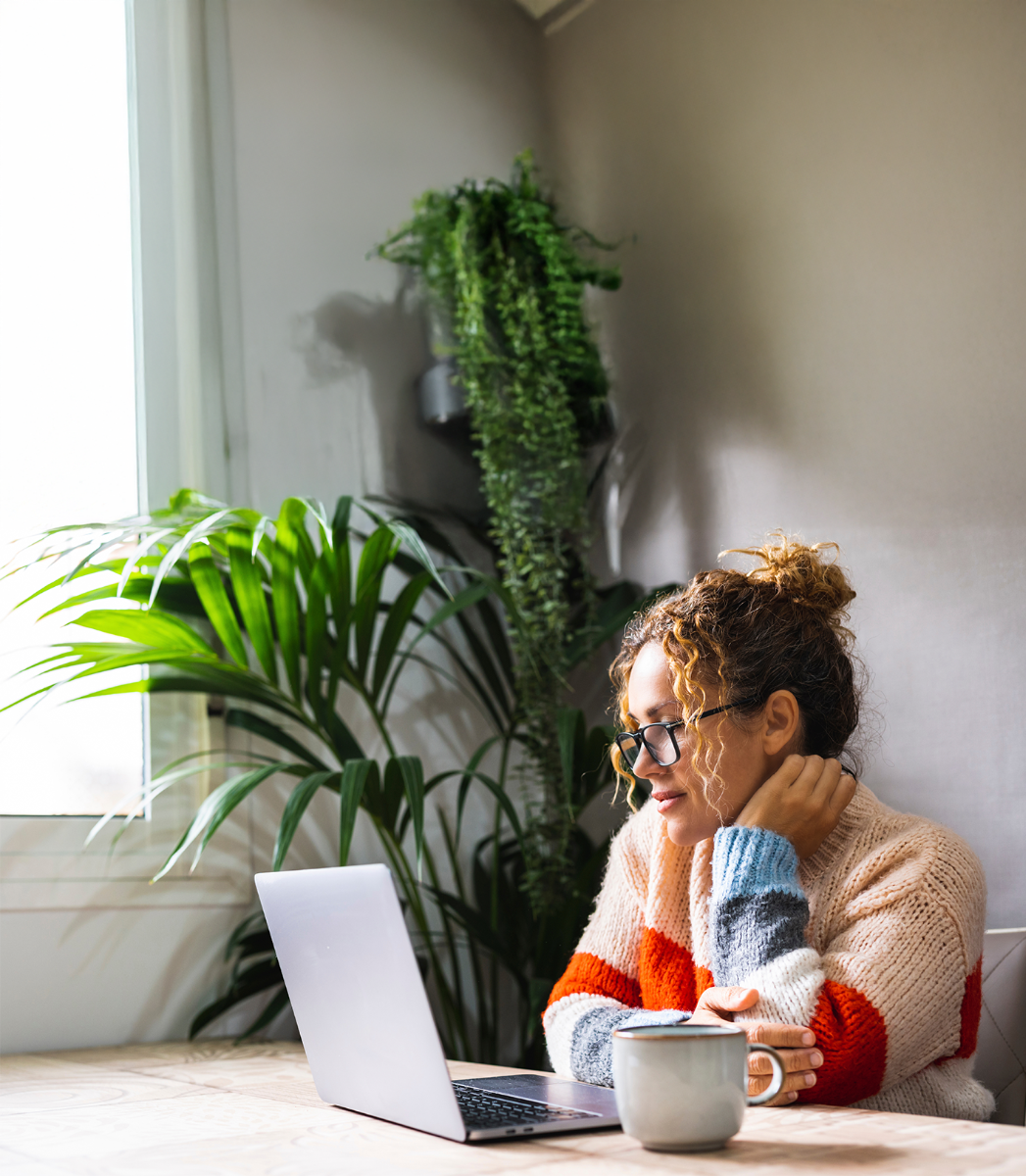 Woman choosing glasses