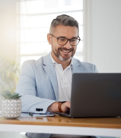 Glasses on Laptop